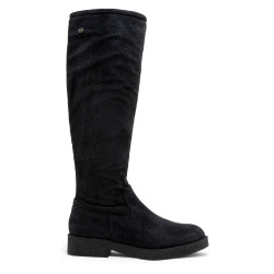 BOTAS ALTAS DE PIEL CON CREMALLERA INÉS CARBÓN PORRONET - Querol online