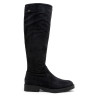 BOTAS ALTAS DE PIEL CON CREMALLERA INÉS CARBÓN PORRONET