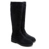 BOTAS ALTAS DE PIEL CON CREMALLERA INÉS CARBÓN PORRONET