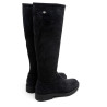 BOTAS ALTAS DE PIEL CON CREMALLERA INÉS CARBÓN PORRONET