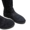 BOTAS ALTAS DE PIEL CON CREMALLERA INÉS CARBÓN PORRONET