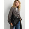 Bossa Pepe Jeans shopper de dona negra efecte pell amb nanses llargues