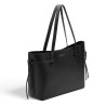 Bossa Pepe Jeans shopper de dona negra efecte pell amb nanses llargues