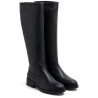 BOTAS ALTAS DE PIEL CON CREMALLERA JANA NEGRO PORRONET