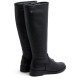 BOTAS ALTAS DE PIEL CON CREMALLERA JANA NEGRO PORRONET - Querol online