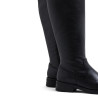 BOTAS ALTAS DE PIEL CON CREMALLERA JANA NEGRO PORRONET