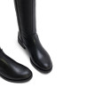 BOTAS ALTAS DE PIEL CON CREMALLERA JANA NEGRO PORRONET