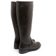 BOTAS ALTAS DE PIEL CON CREMALLERA JANA MOKA PORRONET - Querol online