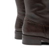 BOTAS ALTAS DE PIEL CON CREMALLERA JANA MOKA PORRONET