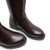 BOTAS ALTAS DE PIEL CON CREMALLERA JANA MOKA PORRONET