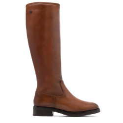 BOTAS ALTAS DE PIEL CON CREMALLERA JANA CUERO PORRONET - Querol online