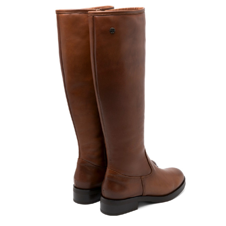 BOTAS ALTAS DE PIEL CON CREMALLERA JANA CUERO PORRONET - Querol online