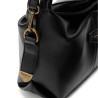 Bandolera Pepe Jeans Irinea de mujer negro efecto piel con bandolera