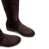 BOTAS ALTAS DE PIEL CON CREMALLERA JADE MOKA PORRONET