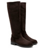 BOTAS ALTAS DE PIEL CON CREMALLERA JADE MOKA PORRONET