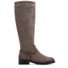 BOTAS ALTAS DE PIEL CON CREMALLERA JADE GRIS PORRONET