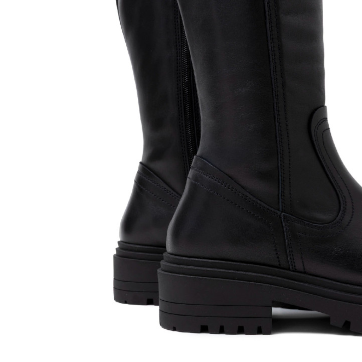 BOTINES DE PIEL CON CREMALLERA KIM MOKA PORRONET - Querol online
