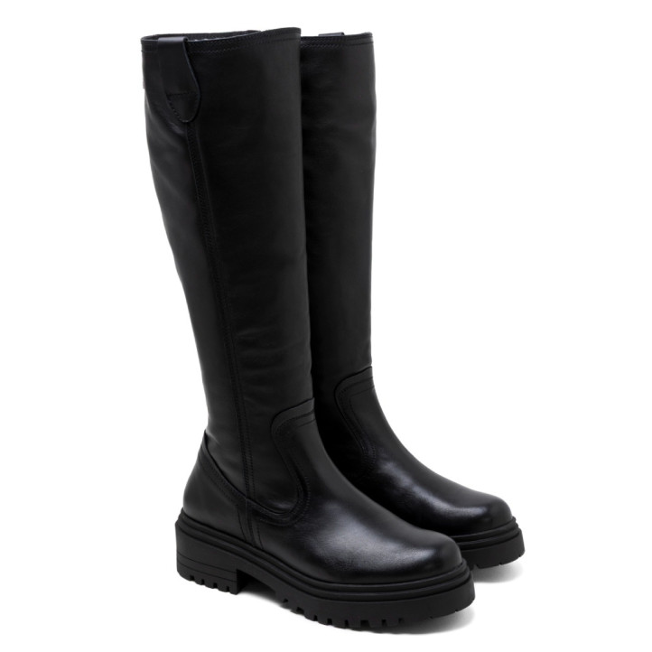BOTINES DE PIEL CON CREMALLERA KIM MOKA PORRONET - Querol online
