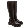 BOTINES DE PIEL CON CREMALLERA KIM MOKA PORRONET