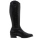 BOTAS DE PIEL CON CREMALLERA MÓNICA NEGRO PORRONET - Querol online