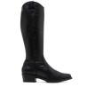 BOTAS DE PIEL CON CREMALLERA MÓNICA NEGRO PORRONET