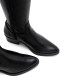 BOTAS DE PIEL CON CREMALLERA MÓNICA NEGRO PORRONET - Querol online