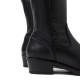 BOTAS DE PIEL CON CREMALLERA MÓNICA NEGRO PORRONET - Querol online