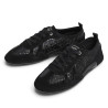 Zapatillas Pepe Jeans Noa de mujer negras con glitter y detalles de ante