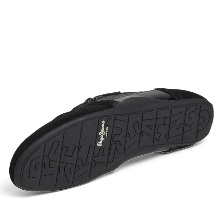 Sabatilles Pepe Jeans Noa de dona negres amb glitter i detalls de camussa - Querol online
