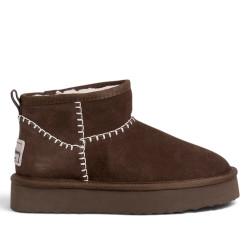 Botins Pepe Jeans australians Dissy Etnic de dona marrons de camussa - Querol online