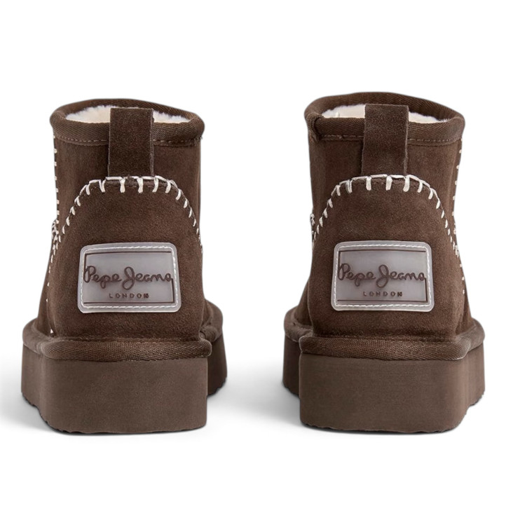 Botins Pepe Jeans australians Dissy Etnic de dona marrons de camussa - Querol online