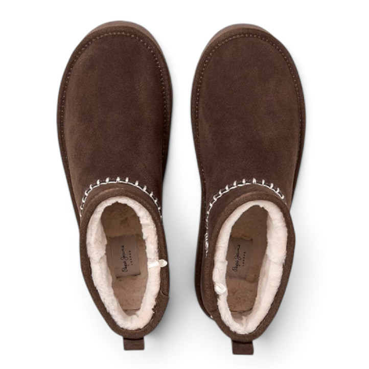 Botins Pepe Jeans australians Dissy Etnic de dona marrons de camussa - Querol online