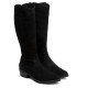 BOTAS DE PIEL CON CREMALLERA MANUELA NEGRO PORRONET - Querol online