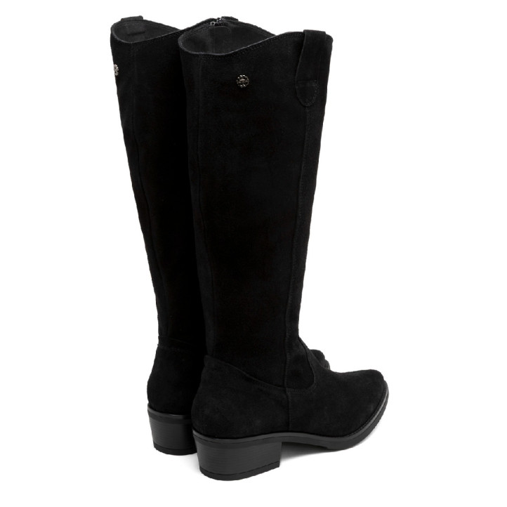 BOTAS DE PIEL CON CREMALLERA MANUELA NEGRO PORRONET - Querol online