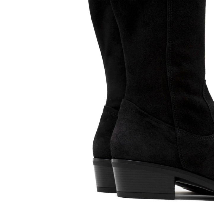 BOTAS DE PIEL CON CREMALLERA MANUELA NEGRO PORRONET - Querol online