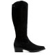 BOTAS DE PIEL CON CREMALLERA MANUELA NEGRO PORRONET - Querol online