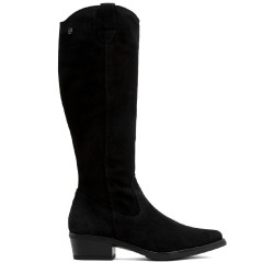 BOTAS DE PIEL CON CREMALLERA MANUELA NEGRO PORRONET - Querol online
