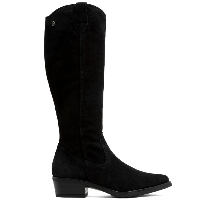 BOTAS DE PIEL CON CREMALLERA MANUELA NEGRO PORRONET - Querol online
