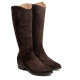BOTAS DE PIEL CON CREMALLERA MANUELA MOKA PORRONET - Querol online