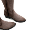 BOTAS DE PIEL CON CREMALLERA MANUELA GRIS PORRONET