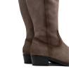 BOTAS DE PIEL CON CREMALLERA MANUELA GRIS PORRONET