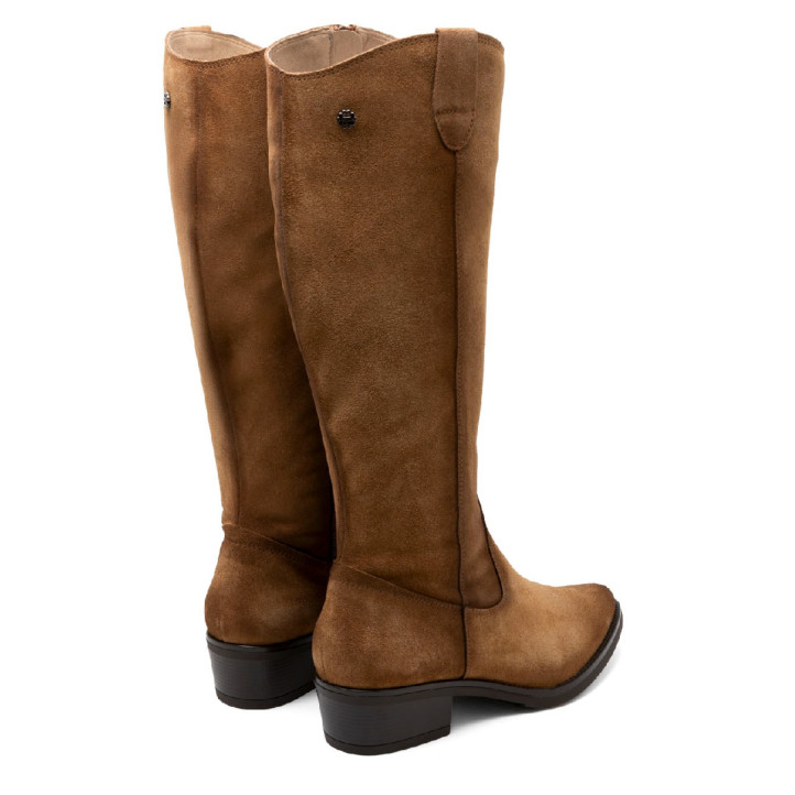 BOTAS DE PIEL CON CREMALLERA MANUELA CUERO PORRONET - Querol online