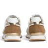 Zapatillas Pepe Jeans Brit de mujer blancas con ante y detalles dorados