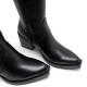 BOTAS COWBOY DE PIEL CON CREMALLERA NEREA NEGRO PORRONET - Querol online