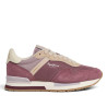 Zapatillas Pepe Jeans Hailon de mujer rosas con ante y suela caramelo