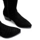 BOTAS COWBOY DE PIEL NEGRO CON CREMALLERA NURIA  PORRONET - Querol online