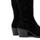 BOTAS COWBOY DE PIEL NEGRO CON CREMALLERA NURIA  PORRONET - Querol online