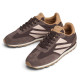 Zapatillas Pepe Jeans Jane de mujer marrones de ante estilo retro running - Querol online