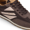 Zapatillas Pepe Jeans Jane de mujer marrones de ante estilo retro running