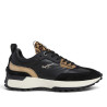 Sabatilles Pepe Jeans Lucky de dona negres amb camussa i detall animal print